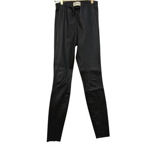 Malene Birger Elenasco Lamb Leather‎ Pants Leggings Size 36 Black Capsule